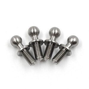 High Precision 64 Titanium Ball Stud 4.3mm x 6mm (4Pcs)