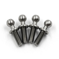 High Precision 64 Titanium Ball Stud 4.3mm x 8mm (4Pcs)