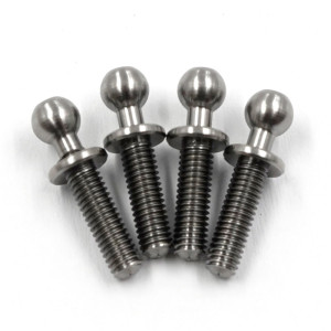High Precision 64 Titanium Ball Stud 4.3mm x 10mm (4Pcs)