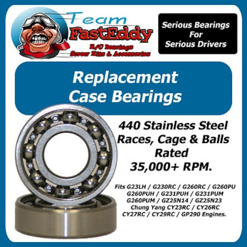 Team Fast Eddy Replacement Steel Bearing Set