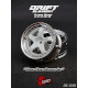5-Spoke DE Wheels Chrome/White - Chrome Rivets (2Pcs)