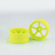 Comp. Drift Wheel DP5 Fluorescent Yellow (Offset 6mm, 2pcs)