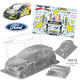 Clear Body Ford Fiesta WRC Rockstar for M-chassis (1/10)